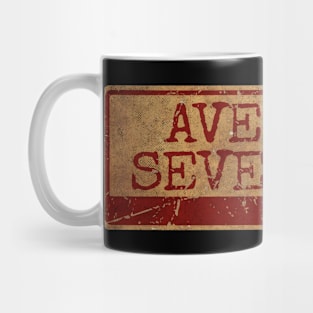 Aliska text red gold retro Avenged Sevenfold Mug